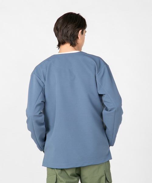 JEANS MATE(ジーンズメイト)の「【KAITEKI+/カイテキ】快適 吸水速乾 ドライタッチ イージーケア ストレッチ ドライリップルボタンカーディガン(カーディガン/ボレロ・メンズ・ブラック/ライトグレー/ダークブルー・X-LARGE/LARGE/MEDIUM)」の7枚目の写真