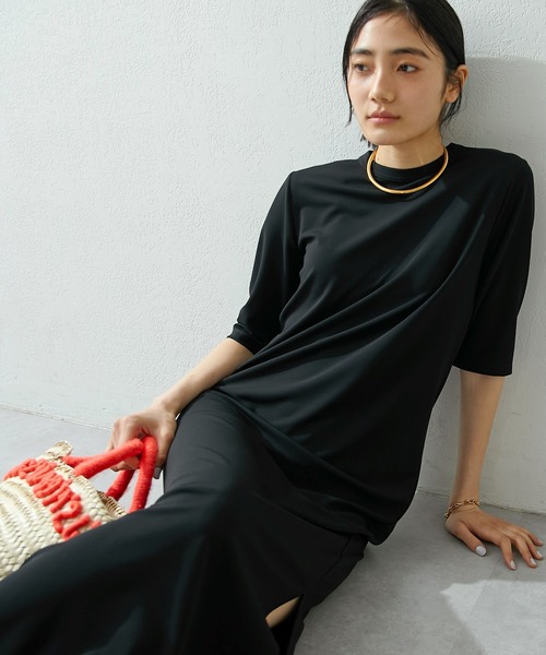 Whim Gazette ウィムガゼット 24SS ハンソデカットワンピース ハンソデカットワンピース | Whim Gazette(ウィム ガゼット
