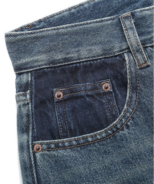 【セール】ヴィンテージ ポケット ストレート デニム（デニムパンツ）｜kirakiraShop（キラキラショップ）