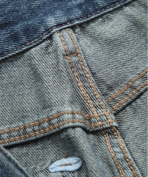 【セール】ヴィンテージ ポケット ストレート デニム（デニムパンツ）｜kirakiraShop（キラキラショップ）