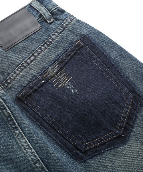 【セール】ヴィンテージ ポケット ストレート デニム（デニムパンツ）｜kirakiraShop（キラキラショップ）