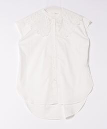 PICCIN | 【WEB限定】襟レースフレンチスリーブブラウス(シャツ/ブラウス)