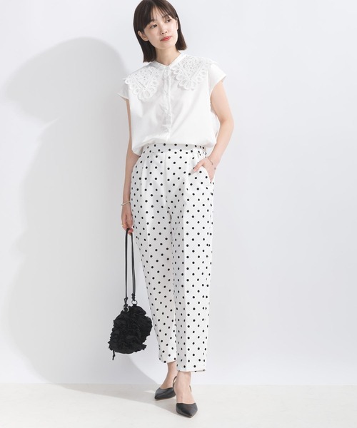 レースコンビバイカラーリボンブラウス | PINKY&DIANNE（ピンキー