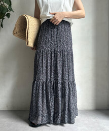 DouDou | 【新色追加】プリントフレアスカート(スカート)