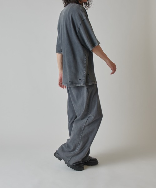 Lui's（ルイス）の「スノーウォッシュダメージ半袖カットソー（T