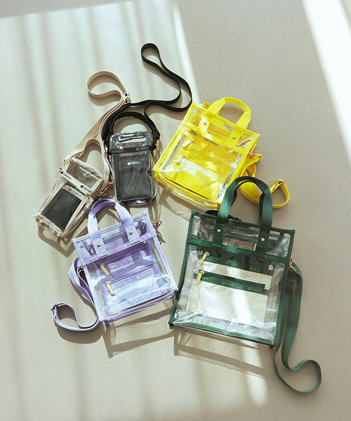 LeSportsac（レスポートサック）の「CLEAR MINI N/S TOTE クリア