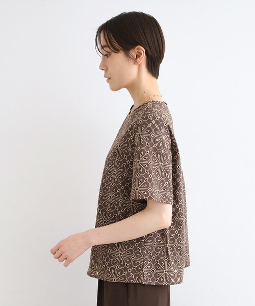 セール】【オリジナル刺繍】レース半袖ブラウス（シャツ