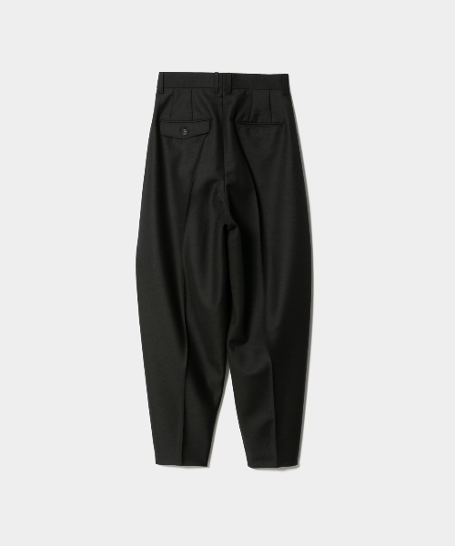 british surge three tuck peg top pants