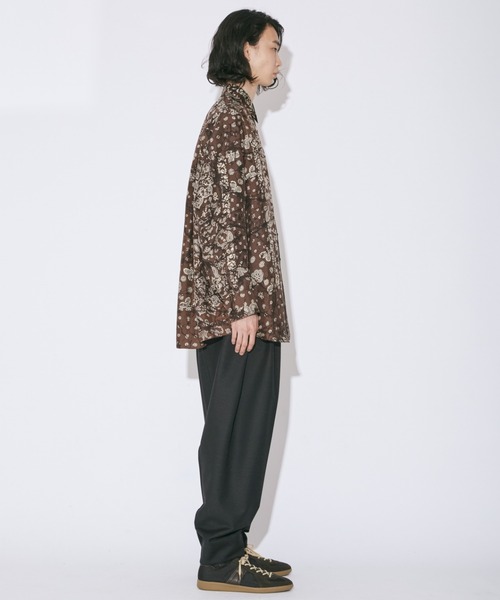 british surge three tuck peg top pants