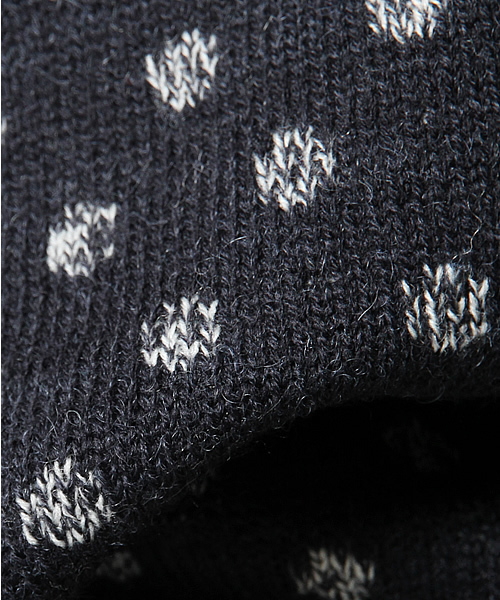 SEVENDAYS=SUNDAY（セブンデイズサンデイ）の「ドットジャカード　長袖プルオーバー（ニット/セーター・メンズ・ベージュ/ネイビー/グレー・SMALL/MEDIUM/LARGE）」の9枚目の写真