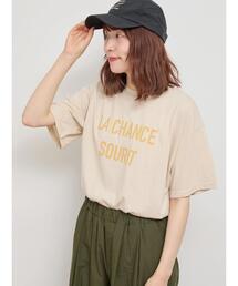 Samansa Mos2 | 【接触冷感】ロゴプリントTシャツ(Tシャツ/カットソー)