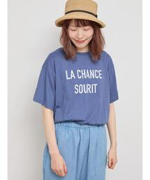 【接触冷感】ロゴプリントTシャツ