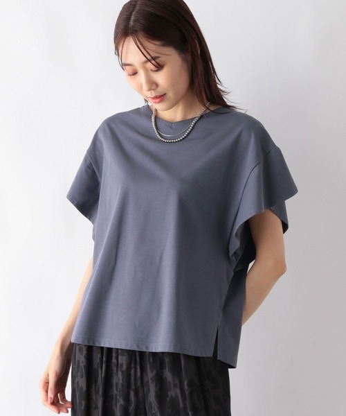 【正規品】COLMAR ネイビー フリル袖 半袖Tシャツ 楽天市場】フリル袖 ブラウス ネイビーの通販