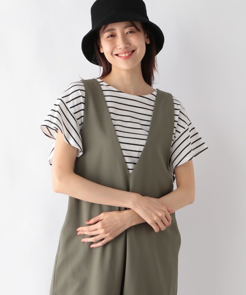 GLOBAL WORK(グローバルワーク)の「快適袖フリル2WAYプルオーバー/987171(Tシャツ/カットソー・レディース・ライトグレー/ブラック/ブラック×ホワイト/ホワイト×ブラック/グレイッシュブルー・LARGE/MEDIUM)」の20枚目の写真