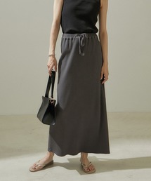 SALON adam et rope' | ヴィンテージライクリブナロースカート【セットアップ対応・洗える】(スカート)