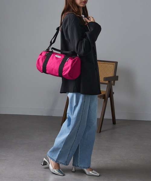 OUTDOOR PRODUCTS（アウトドアプロダクツ）の「【OUTDOOR PRODUCTS】ロールボストンバッグ 231LRG MEDEIUM（ショルダーバッグ・レディース・ブラック/ネイビー/ベージュ/グレー/スカイブルー/オレンジ/グリーン/バーガンディー/ピンク/レッド/ライム/パープル・FREE）」の21枚目の写真