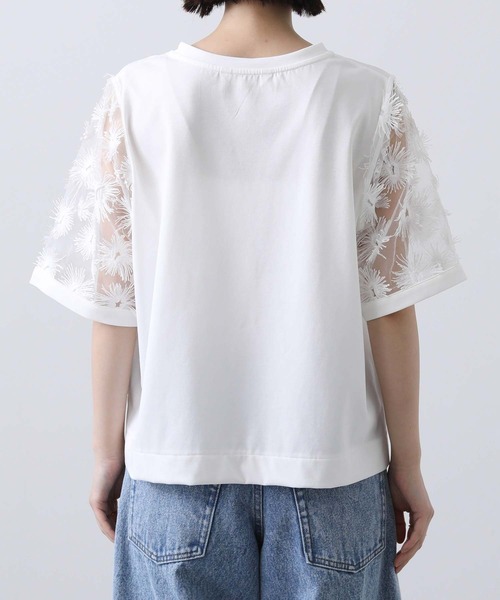 Gready Brilliant（グレディブリリアン）の「３Ｄフラワーベルスリーブカットソー（Tシャツ/カットソー・レディース・オフホワイト/ブラック・38）」の20枚目の写真