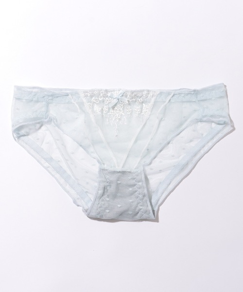 Lace Ladies（レースレディース）の「フロントレースアップ 花柄 刺繍ノンワイヤー ブラ&ショーツ セット（ブラ&ショーツ・レディース・ブラック/アイボリー/ブルー・70/75/80/85）」の19枚目の写真