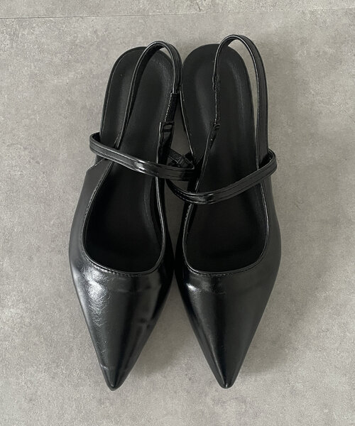 Thevon（ゼボン）の「ストラップミュール（パンプス・レディース・シルバー/ブラック・M/L）」の6枚目の写真