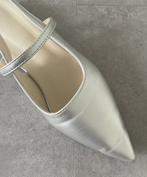 Thevon（ゼボン）の「ストラップミュール（パンプス・レディース・シルバー/ブラック・M/L）」の14枚目の写真