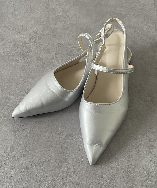 Thevon（ゼボン）の「ストラップミュール（パンプス・レディース・シルバー/ブラック・M/L）」の17枚目の写真