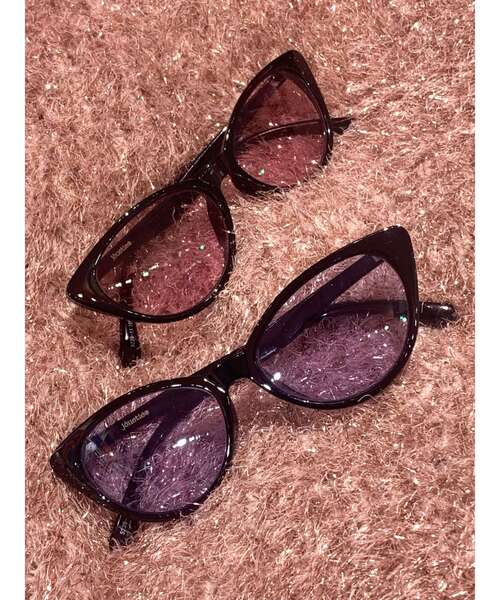 jouetie（ジュエティ）の「キャットアイカラーレンズサングラス（サングラス・レディース・ブルー/ピンク・FREE）」の8枚目の写真