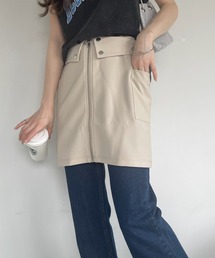 【送関込・国内発送】ELF SACK★ フロントジップミニスカート 楽天市場】【ELF SACK】 フロントジップ デニムミニスカート