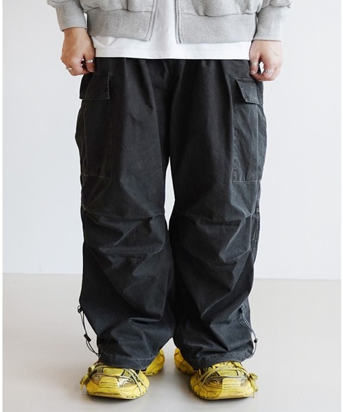THE MILE(ザマイル)の「THE MILE/CN BALLON パンツ(カーゴパンツ・メンズ・ダークグレー/グレー・SMALL/MEDIUM/LARGE)」の11枚目の写真