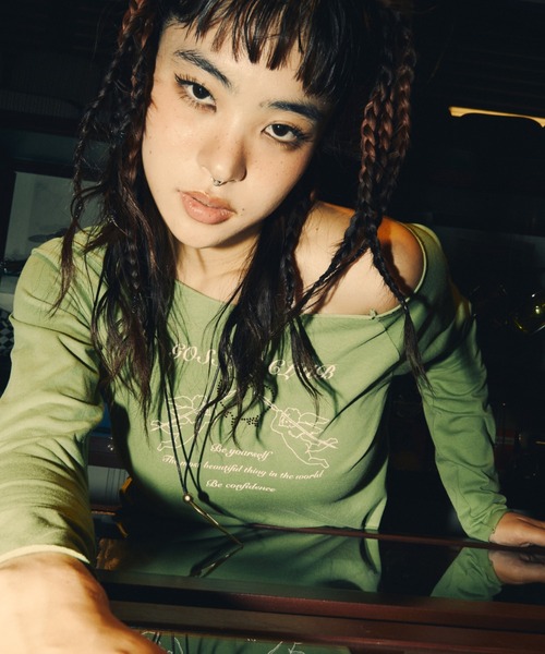 【STONE 】100008 Tシャツ VINTAGE WASH RHINESTONE IRON LOGO TEE -2.COLOR- | WALKIN