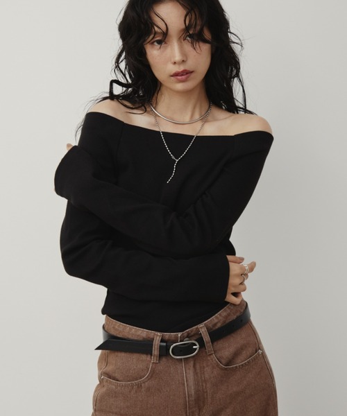 アンドマリー トップス ANDMARY】Ami line zip tops