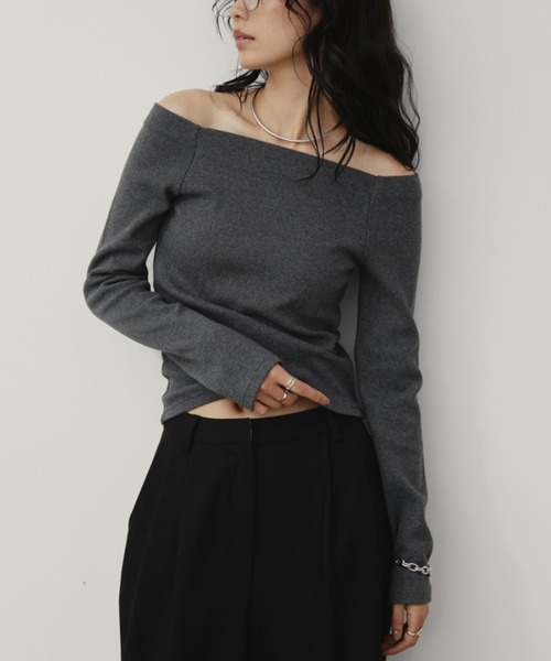 アンドマリー トップス Aunt Marie's（アントマリーズ）の「メニーギャザーシアートップス（T