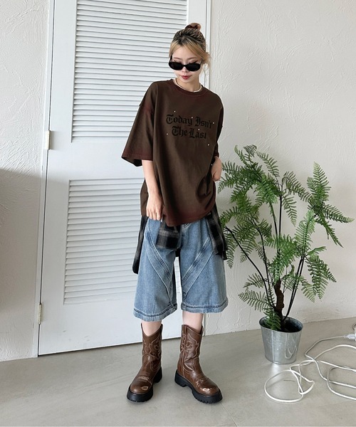 STONE  コンパスプリントTシャツ STONE ISLAND - プリント Tシャツ / ターコイズ [2NS84