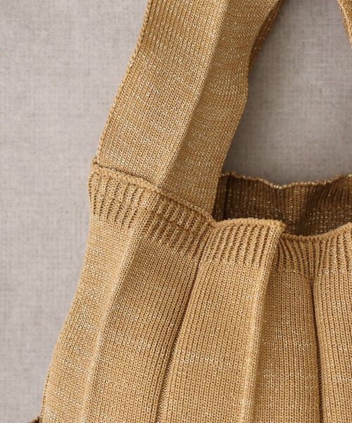 ROOTOTE(ルートート)の「ルートート ジャバラ折ラメ入りミニエコバッグ(エコバッグ/サブバッグ・レディース・ホワイト系/ゴールド系・F)」の6枚目の写真