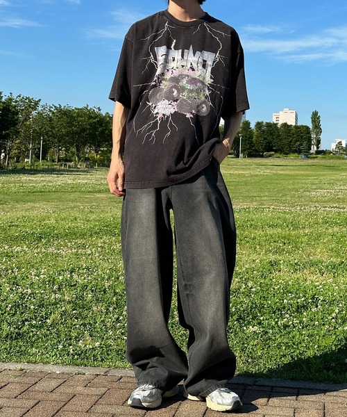 Perushu(ペルーシュ)の「ヴィンテージライクワイドテーパードデニム(デニムパンツ・メンズ・ブラック/インディゴブルー/ライトインディゴブルー・SMALL/MEDIUM/LARGE)」の15枚目の写真