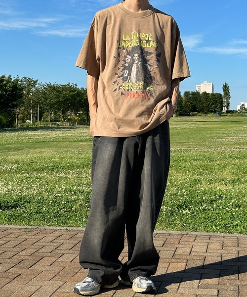 Perushu(ペルーシュ)の「ヴィンテージライクワイドテーパードデニム(デニムパンツ・メンズ・ブラック/インディゴブルー/ライトインディゴブルー・SMALL/MEDIUM/LARGE)」の17枚目の写真