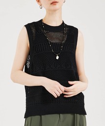 qualite | かぎ針風ノースリーブニット(ニット/セーター)