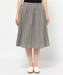 LBC | コットンポリエステルプリーツスカート       (スカート)