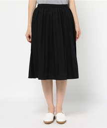 LBC | コットンポリエステルプリーツスカート       (スカート)