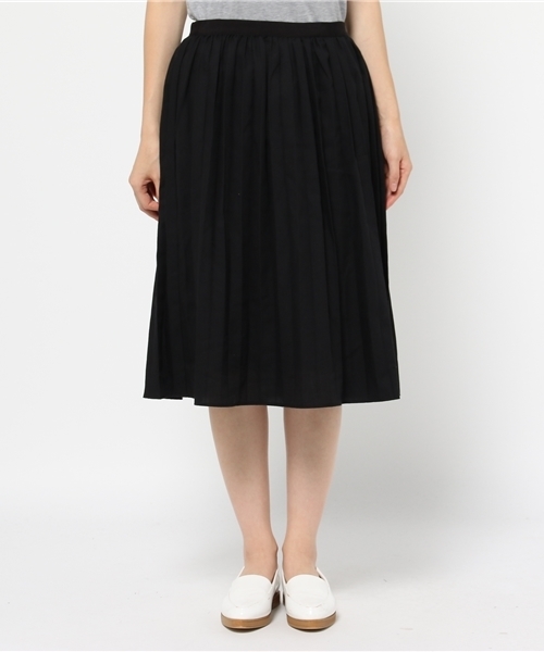 LBC（エルビーシー）の「コットンポリエステルプリーツスカート       （スカート・レディース・ライトグレー/Red/ブラック・LARGE/MEDIUM）」の2枚目の写真