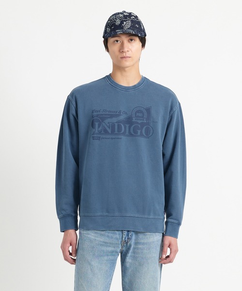 【関税込み】Levi's タン クルーネック スウェットシャツ Levi's トレーナー スウェット Levi's/リーバイス クルーネック
