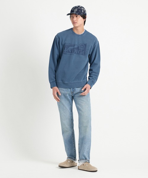 Levi's(リーバイス)の「Levi's/リーバイス グラフィック クルーネックスウェットシャツ ブルー INDIGO(スウェット・メンズ・グレー・S/M/L/XL)」の11枚目の写真