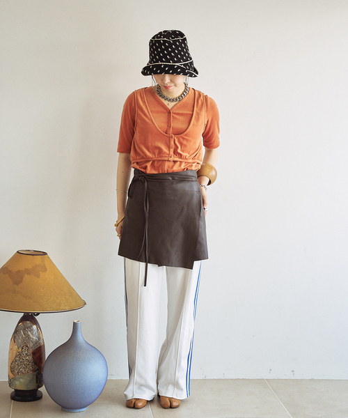 FRAMeWORK（フレームワーク）の「oll×FRAMeWORK pile layered T
