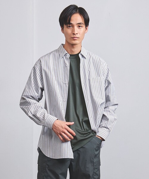 ユナイテッドアローズ　モックネックシャツ メンズ スムース モックネック シャツ（Tシャツ/カットソー