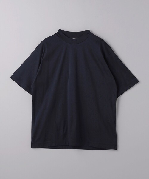UNITED ARROWS(ユナイテッドアローズ)の「シルケットスムース モックネックTシャツ(Tシャツ/カットソー・メンズ・ダークグリーン/ネイビー/オフホワイト・S/M/L/XL)」の14枚目の写真
