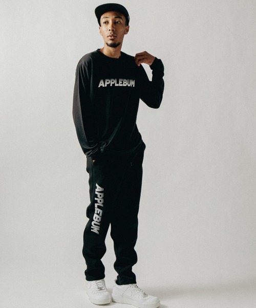 APPLEBUM（アップルバム）の「“Sports Logo” Elite Performance Dry L/S T-shirt（Tシャツ/カットソー・メンズ・ネイビー/ホワイト/ブラック・XX-LARGE/X-LARGE/LARGE/MEDIUM）」の17枚目の写真
