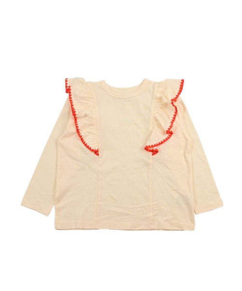 Life Support Products（ライフサポートプロダクツ）の「フリル刺繍ロンティー（Tシャツ/カットソー・キッズ・チャコール/オフホワイト/レッド/ラベンダー・150/140/130/120/110/100/95/90/80）」の16枚目の写真