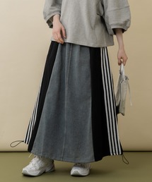 Paradise Picnic | doll up oops 2WAY配色デニムスカート(デニムスカート)