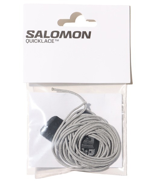 SALOMON(サロモン)の「SALOMON QUICKLACE KIT / サロモン クイックレースキット(シューズアクセサリー・メンズ・シルバー・ONE SIZE)」の2枚目の写真