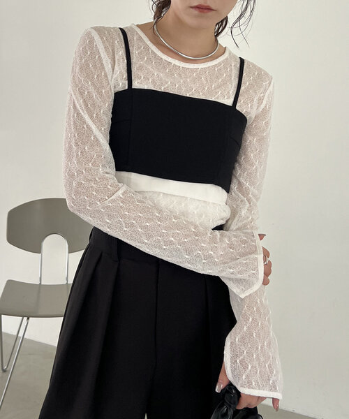 CAPRICIEUX LE'MAGE（カプリシューレマージュ）の「カットオフビスチェ