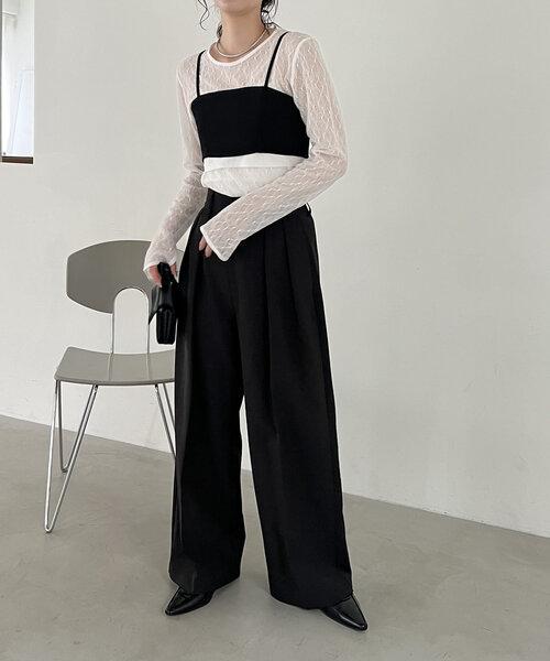 CAPRICIEUX LE'MAGE カットオフホックシャツ アイボリー CAPRICIEUX LE